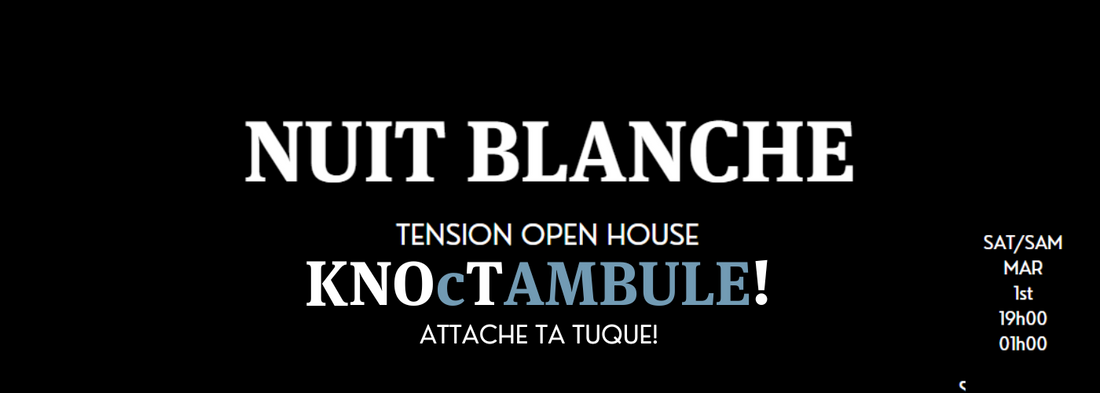 OPEN HOUSE EVENT DURING NUIT BLANCHE - KNOCTAMBULE